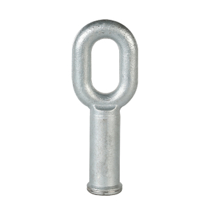 Raccordo con occhiello ovale in ferro forgiato/alluminio